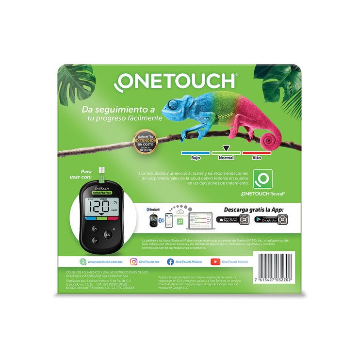 One Touch Select Plus 75 Tiras Reactivas + 25 Lancetas One Touch Select Plus 75 Tiras Reactivas + 25 Lancetas
