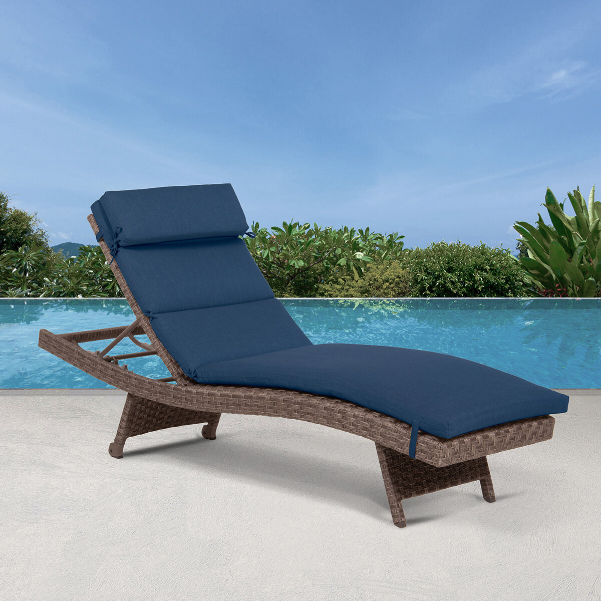 Peak Season, Cojin para Camastro Azúl 2 Piezas Peak Season, Cojin para Camastro Azúl 2 Piezas