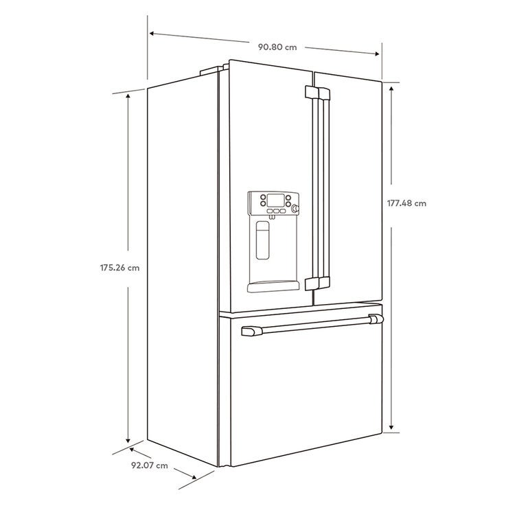 Café Refrigerador 28' French Door Café Refrigerador 28' French Door