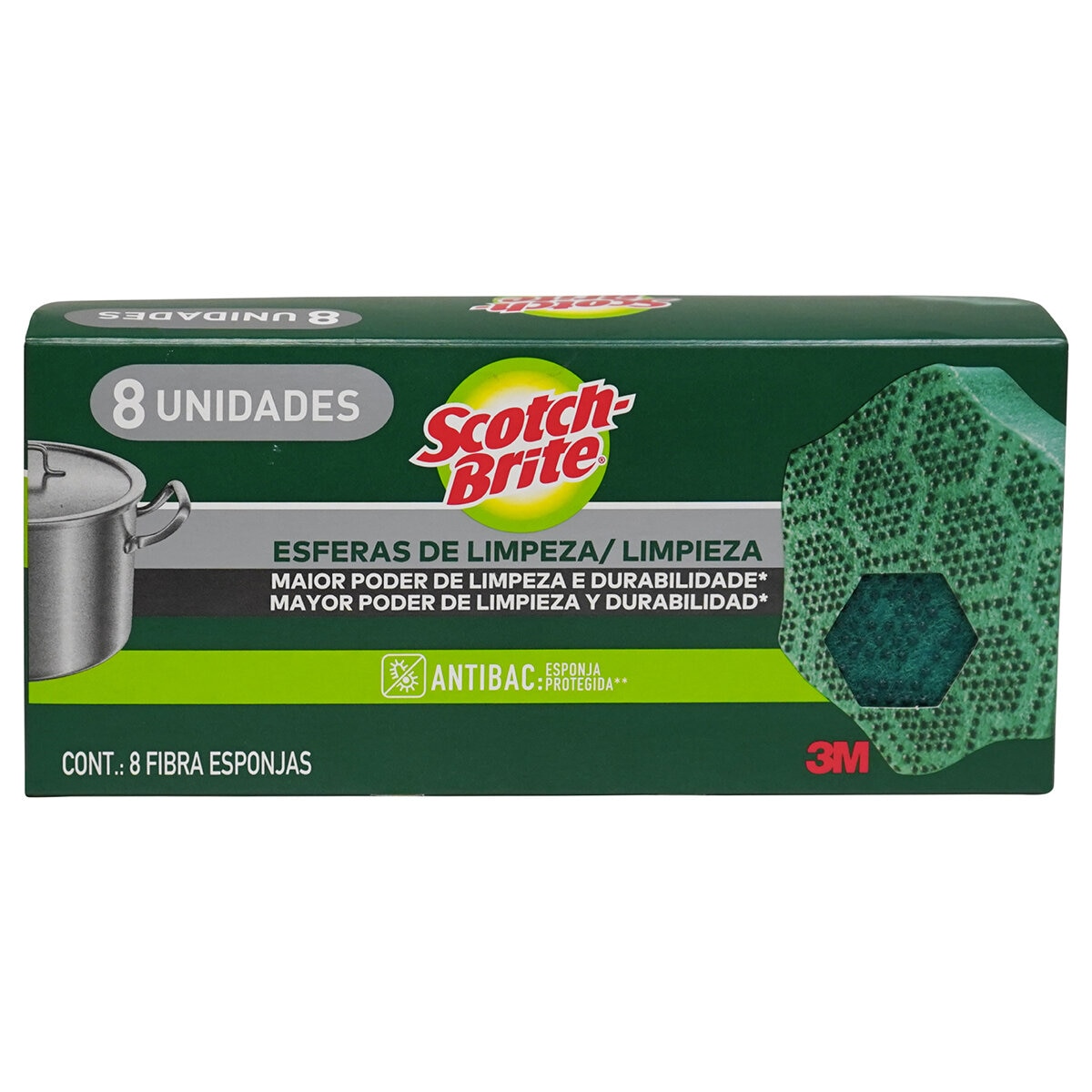 Scotch Brite Esferas de Limpieza Pesada 8 pzas Scotch Brite Esferas de Limpieza Pesada 8 pzas