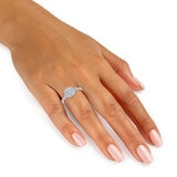 Anillo de Diamantes 1.0ctw, Oro Blanco de 14K