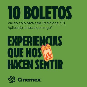 Cinemex 10 Boletos de Cine Cinemex 10 Boletos de Cine