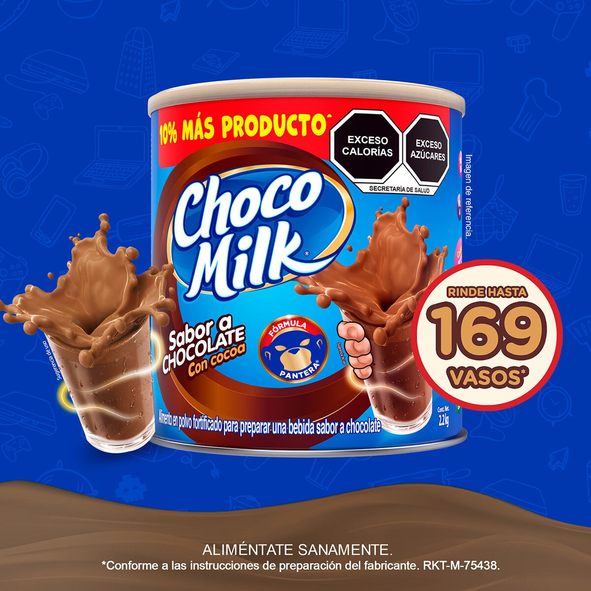 Choco Milk Chocolate En Polvo 2.2 kg Choco Milk Chocolate En Polvo 2.2 kg
