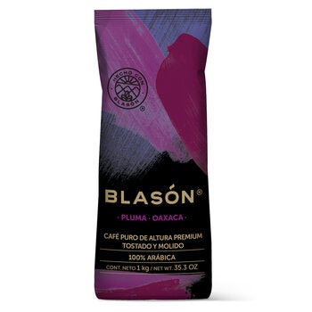 Blason Pluma Oaxaca Cafe puro y Molido Tostado Premium 1 kg Blason Pluma Oaxaca Cafe puro y Molido Tostado Premium 1 kg