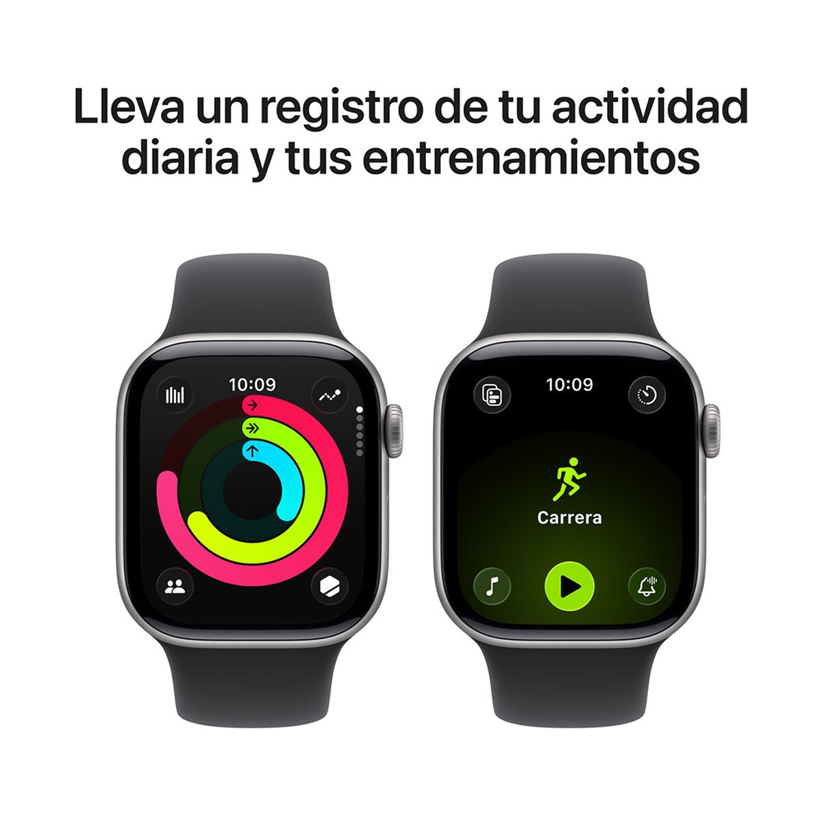 Apple Watch Series 11 (GPS) 42mm Aluminio Gris Espacial + Correa Deportiva Negra - Talla S/M Apple Watch Series 11 (GPS) 42mm Aluminio Gris Espacial + Correa Deportiva Negra - Talla S/M