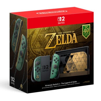 Nintendo Switch 2 The Legend of Zelda - Edición 40º Aniversario Nintendo Switch 2 The Legend of Zelda - Edición 40º Aniversario