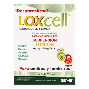 Loxcell Jr Suspensión 2 Cajas con 1 Frasco de 20 ml c/u Loxcell Jr Suspensión 2 Cajas con 1 Frasco de 20 ml c/u