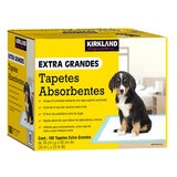 Kirkland Signature Tapetes Absorbentes Extra Grandes para Perro 100 pzas