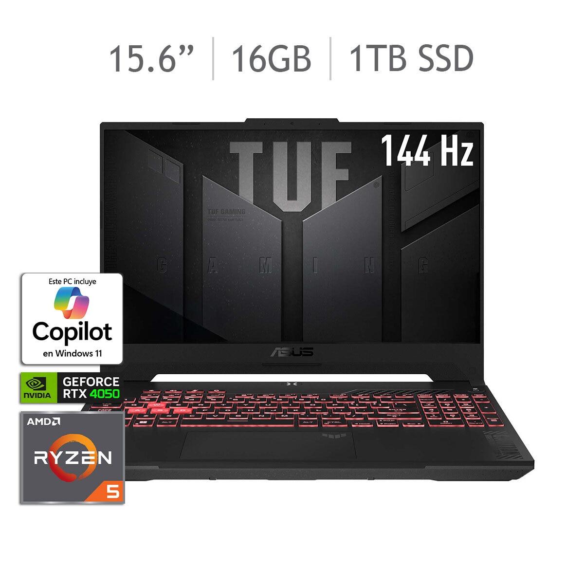 ASUS TUF Gaming Laptop 15.6" Full HD AMD Ryzen 5 16GB 1TB SSD