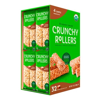 Friendly Grains Crunchy Rollers de Arroz Integral Orgánicos 16 pzas de 25 g