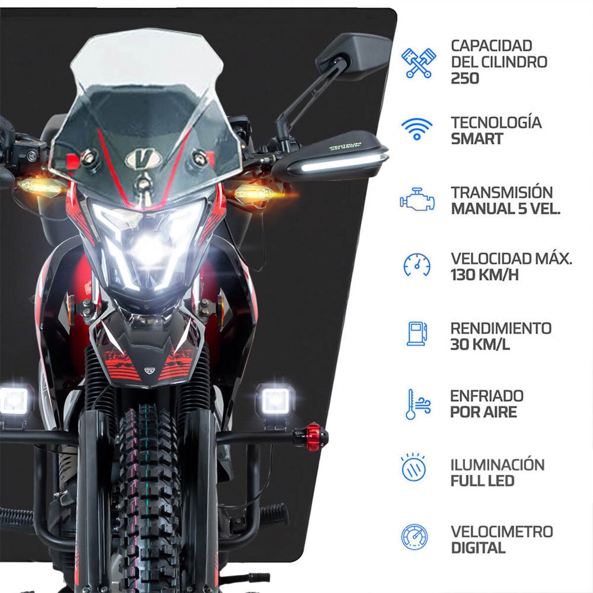 Vento Motocicleta Crossmax 250cc Rojo Vento Motocicleta Crossmax 250cc Rojo