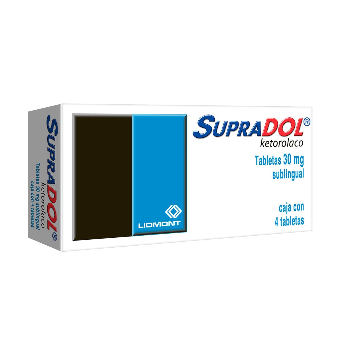 Supradol Sublingual 30 mg con 4 Tabletas