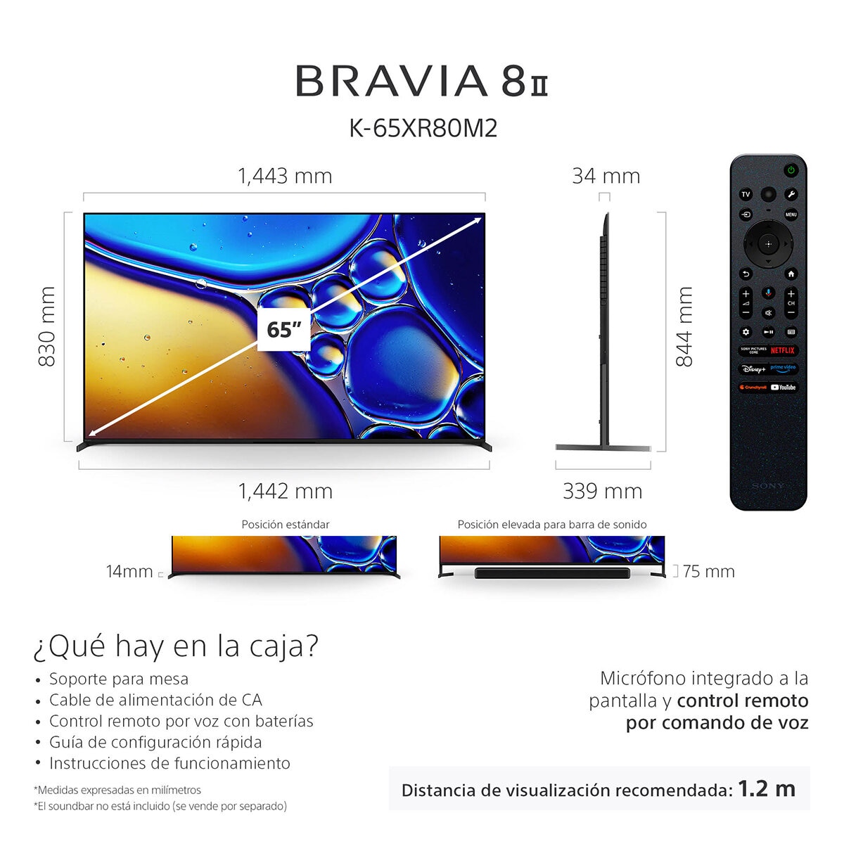 Sony Pantalla 65" BRAVIA 8 II OLED 4K Google TV Sony Pantalla 65" BRAVIA 8 II OLED 4K Google TV