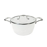 Westinghouse, Cacerola 24 cm de Cerámica Blanca, Acero Inoxidable Westinghouse, Cacerola 24 cm de Cerámica Blanca, Acero Inoxidable