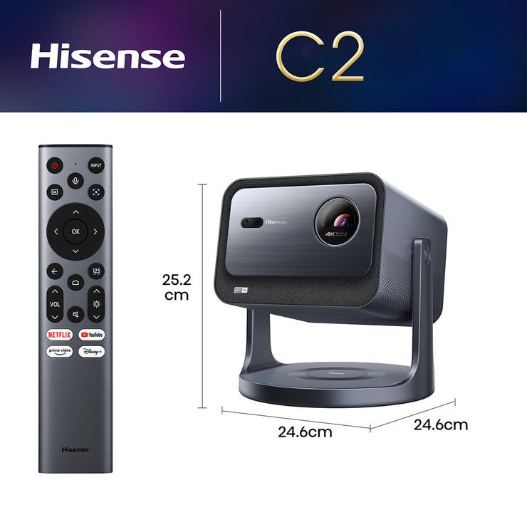 Hisense Miniproyector 65" - 300" UHD 4K C2 Hisense Miniproyector 65" - 300" UHD 4K C2