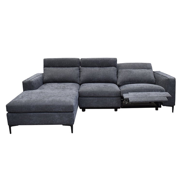 Muebles Liz, Larix, Seccional De 2 Piezas Gris Obscuro Muebles Liz, Larix, Seccional De 2 Piezas Gris Obscuro