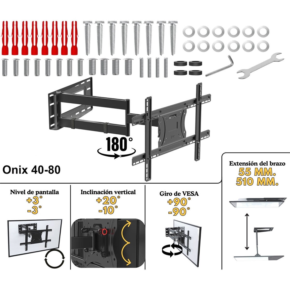 Blackrock Onix Soporte de Pantalla de 40 a 80" Blackrock Onix Soporte de Pantalla de 40 a 80"