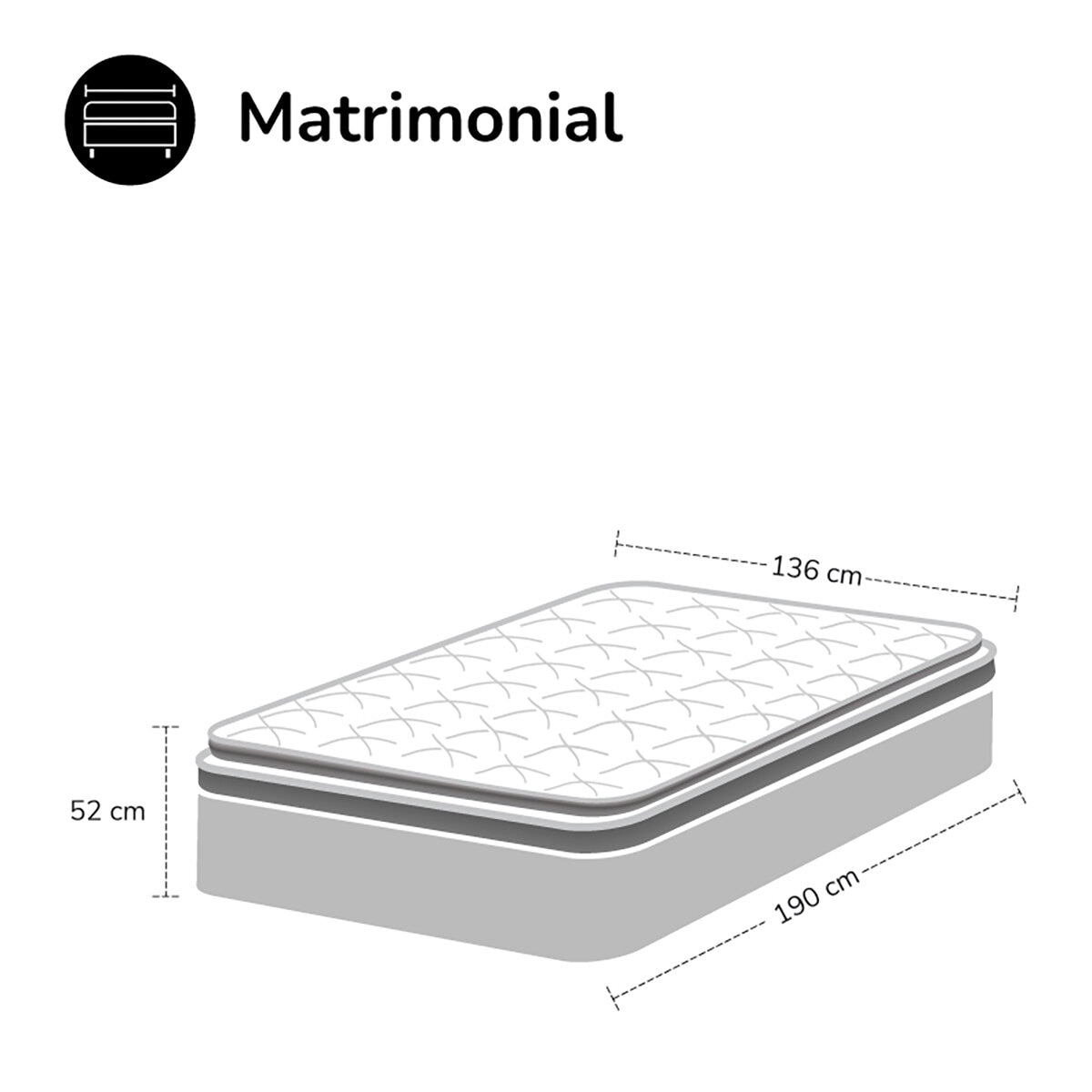 América, Ryan, Colchón Matrimonial América, Ryan, Colchón Matrimonial