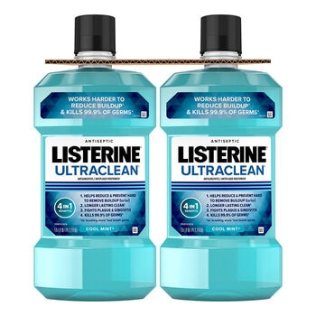 Listerine Enjuague Bucal UltraClean 2 pzas de 1.5 l