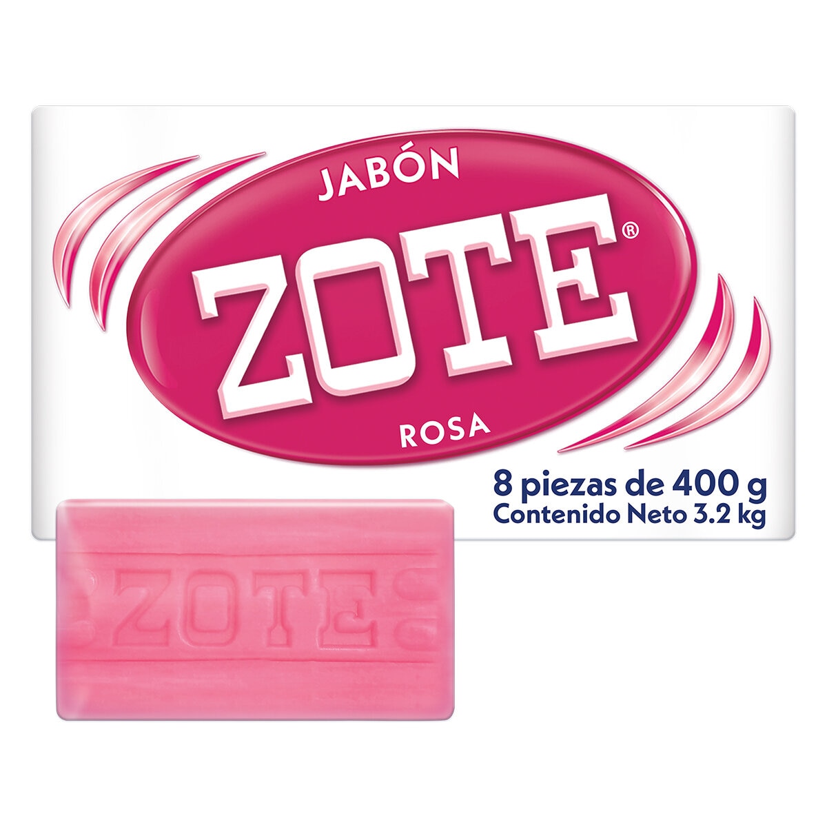 Zote Jabón de Lavandería 8 pzas de 400 g Zote Jabón de Lavandería 8 pzas de 400 g