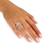 Anillo de Diamantes 1.00ctw, Oro Blanco de 14K