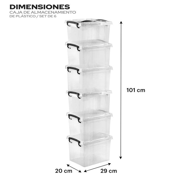 AG Box, Set de 6 Cajas Organizadoras AG Box, Set de 6 Cajas Organizadoras