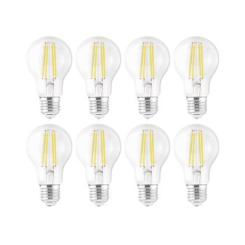 Alfelec, Set de 8 Focos Decorativos de Filamento LED - Luz Fría