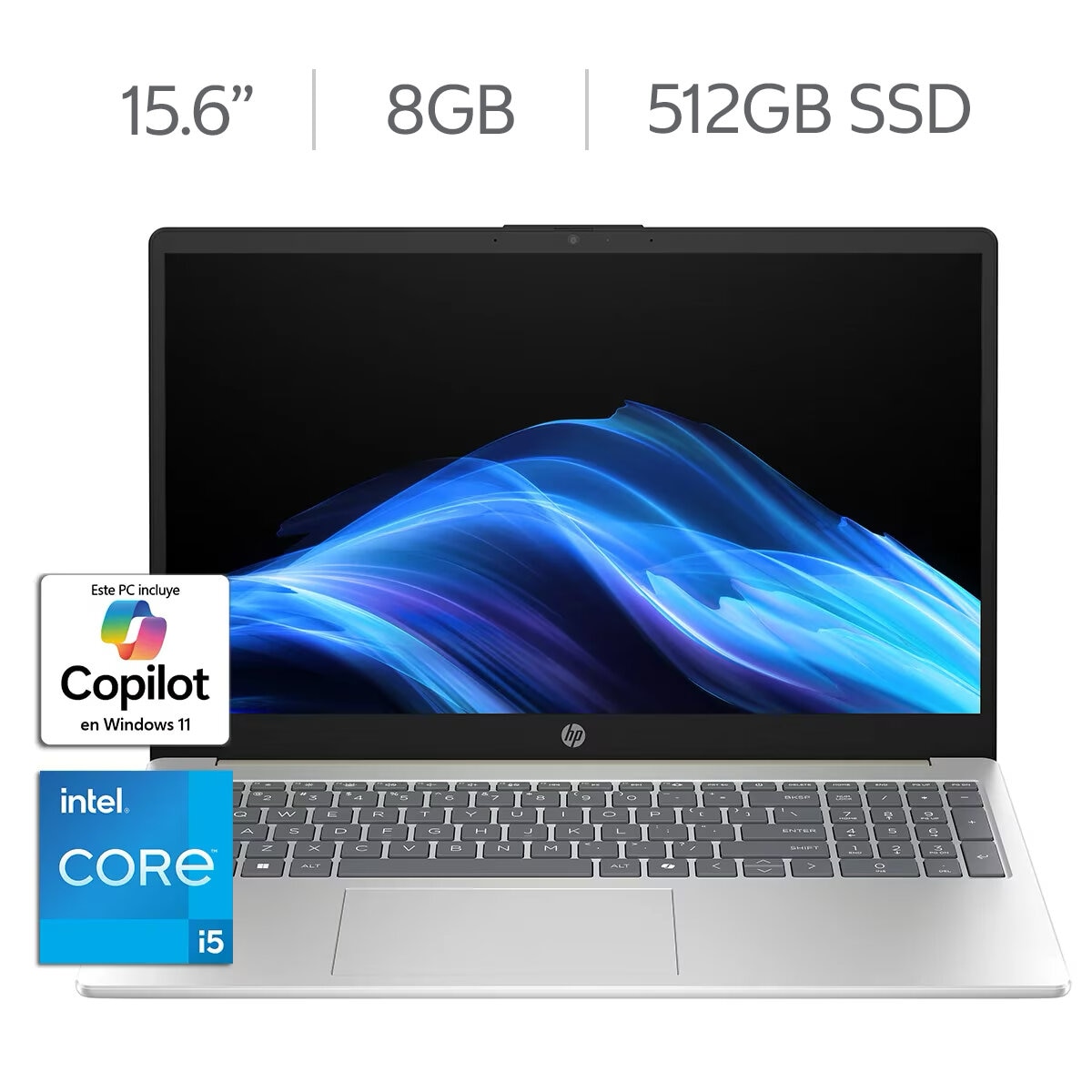 HP 15-fd0151la Laptop 15.6" Full HD Táctil Intel Core i5 8GB 512GB SSD + 12 Meses M365 Personal HP 15-fd0151la Laptop 15.6" Full HD Táctil Intel Core i5 8GB 512GB SSD + 12 Meses M365 Personal