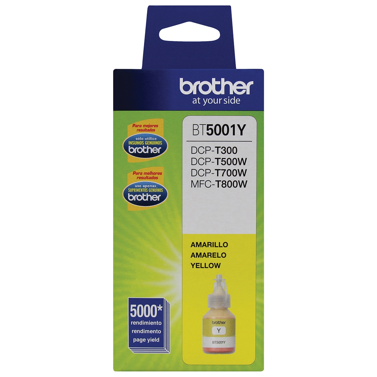 Brother botella de tinta 5001Y amarillo (3 piezas)