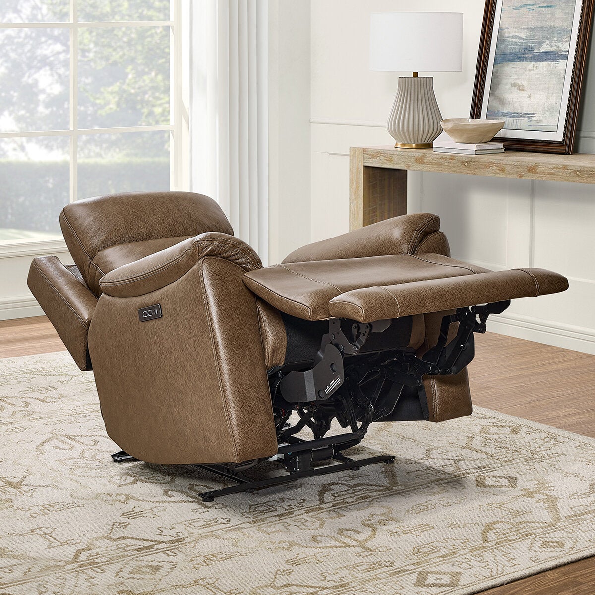 Gilman Creek Furniture, Sillón Reclinable Eléctrico de Piel Gilman Creek Furniture, Sillón Reclinable Eléctrico de Piel