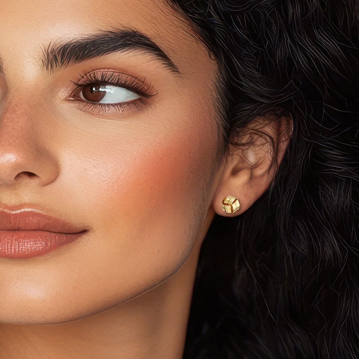 Aretes, Oro Amarillo 14K, Love Knot Aretes, Oro Amarillo 14K, Love Knot