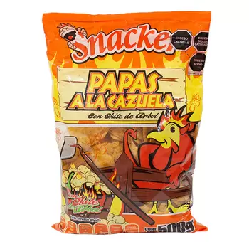 Snacker Papas a la Cazuela con Chile de Árbol 500 g