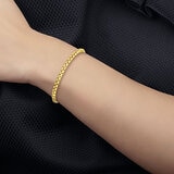 Pulsera para Dama, Oro Amarillo de 14K de 19.05cm