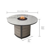 Agio, Nicolet Comedor Alto con Fogatero para Jardín de 7 piezas Agio, Nicolet Comedor Alto con Fogatero para Jardín de 7 piezas