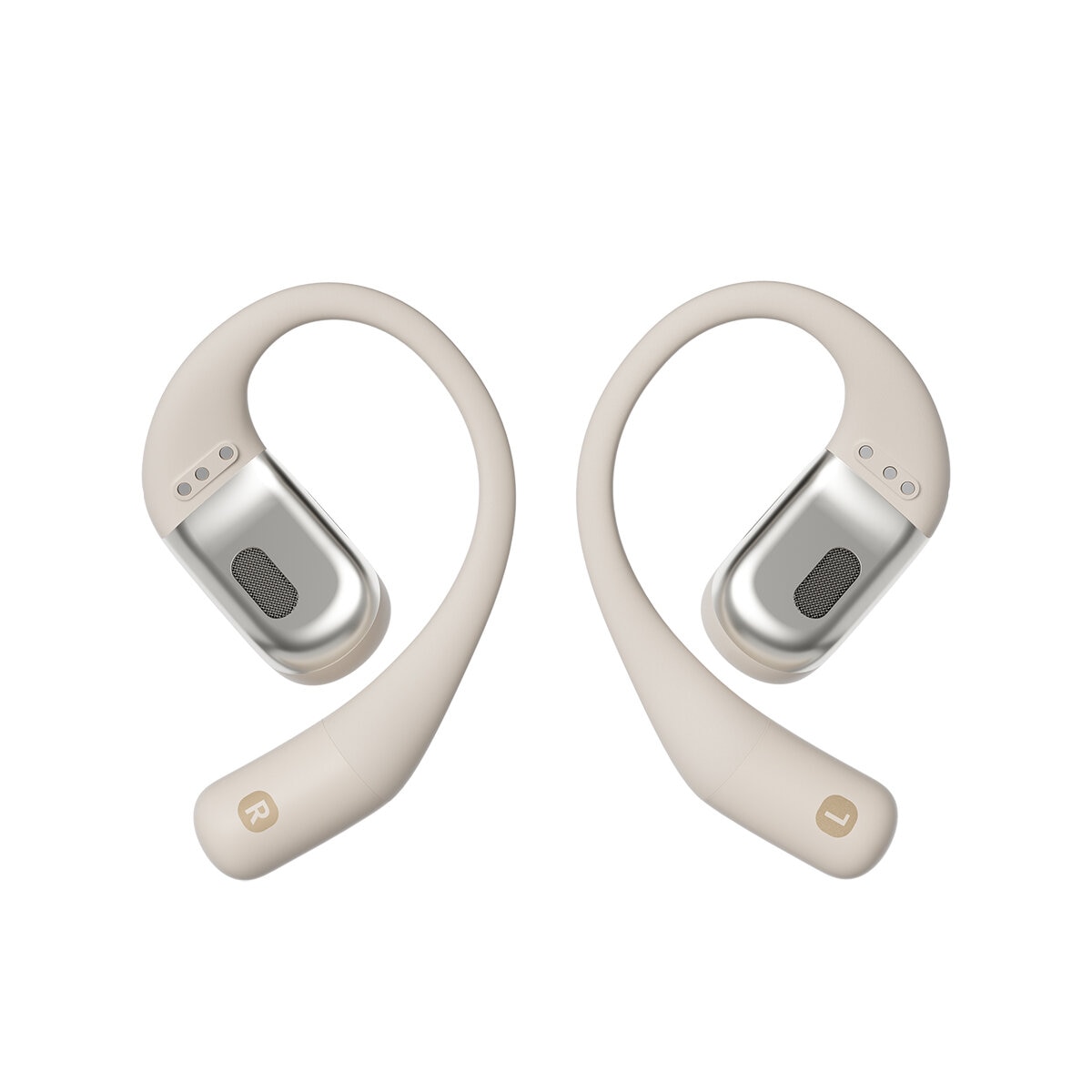 Shokz OpenFit Audífonos Inalámbricos de Conducción Ósea Beige Shokz OpenFit Audífonos Inalámbricos de Conducción Ósea Beige