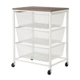 Carrito Rodante de Malla Metálica con 3 Niveles Carrito Rodante de Malla Metálica con 3 Niveles