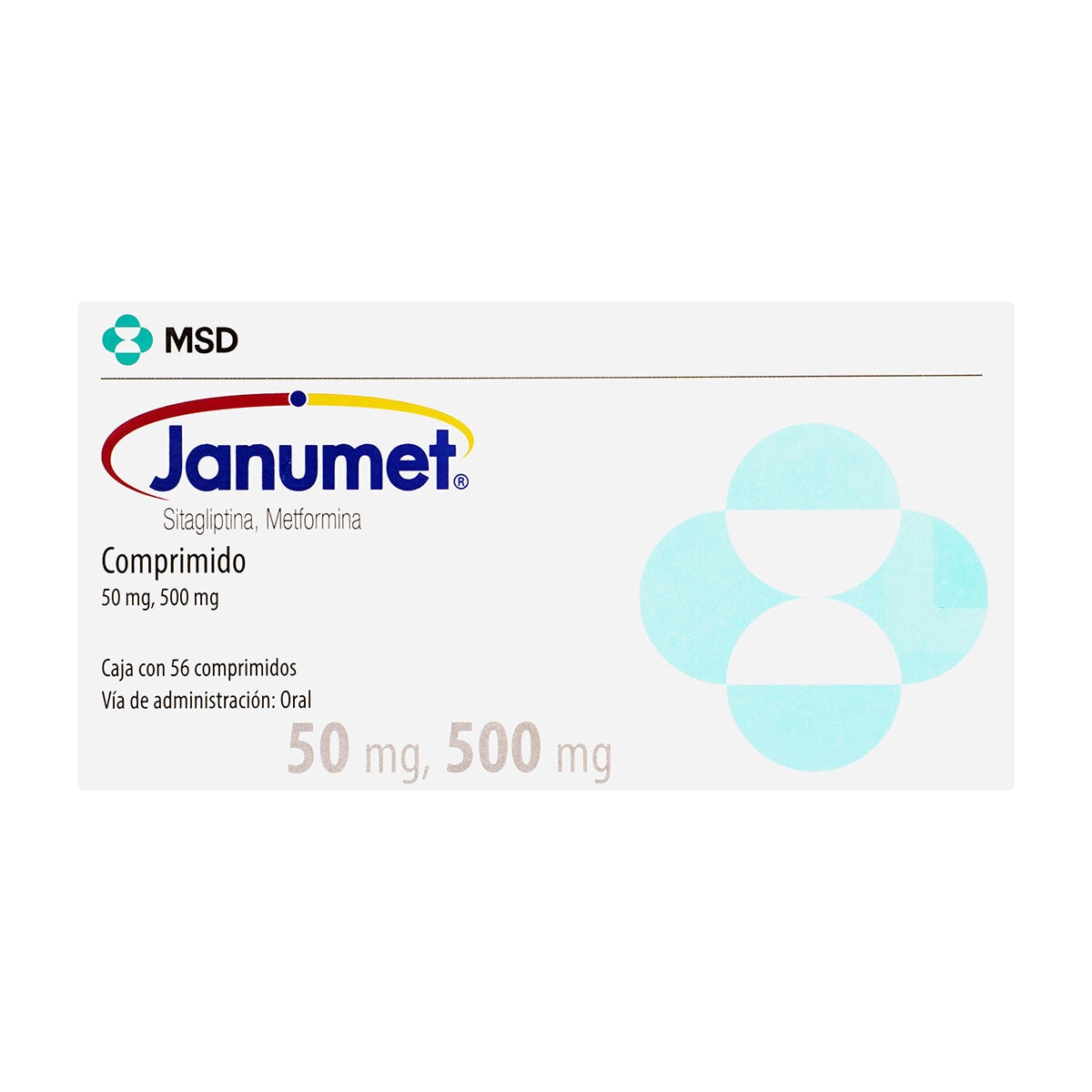 Janumet 50/500 mg 56 Comprimidos