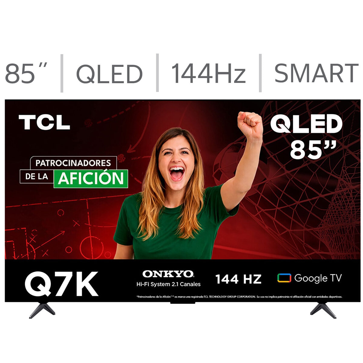 TCL Pantalla 85" QLED 4K Google TV TCL Pantalla 85" QLED 4K Google TV