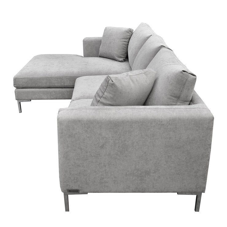 Muebles Liz, Parma, Sala Modular de 2 Piezas, Gris Muebles Liz, Parma, Sala Modular de 2 Piezas, Gris