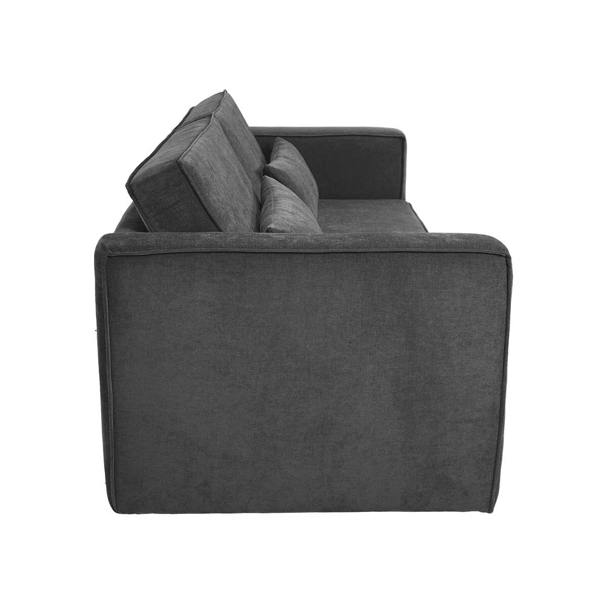 Violanti, Sofá Cama De 3 Plazas Con Brazos, Color Gris