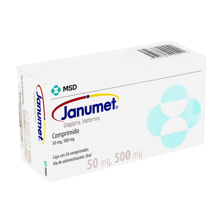 Janumet 50/500 mg 56 Comprimidos Janumet 50/500 mg 56 Comprimidos