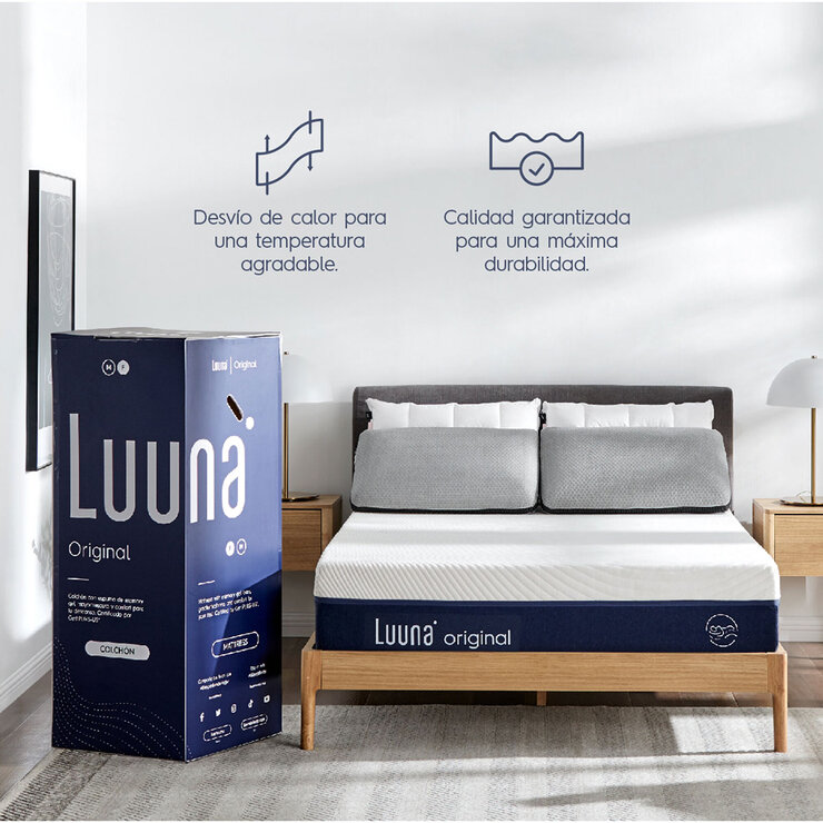 Luuna Colchón Original Memory Foam, Queen Luuna Colchón Original Memory Foam, Queen