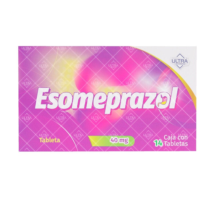 Esomeprazol 40 mg con 14 tabletas Esomeprazol 40 mg con 14 tabletas