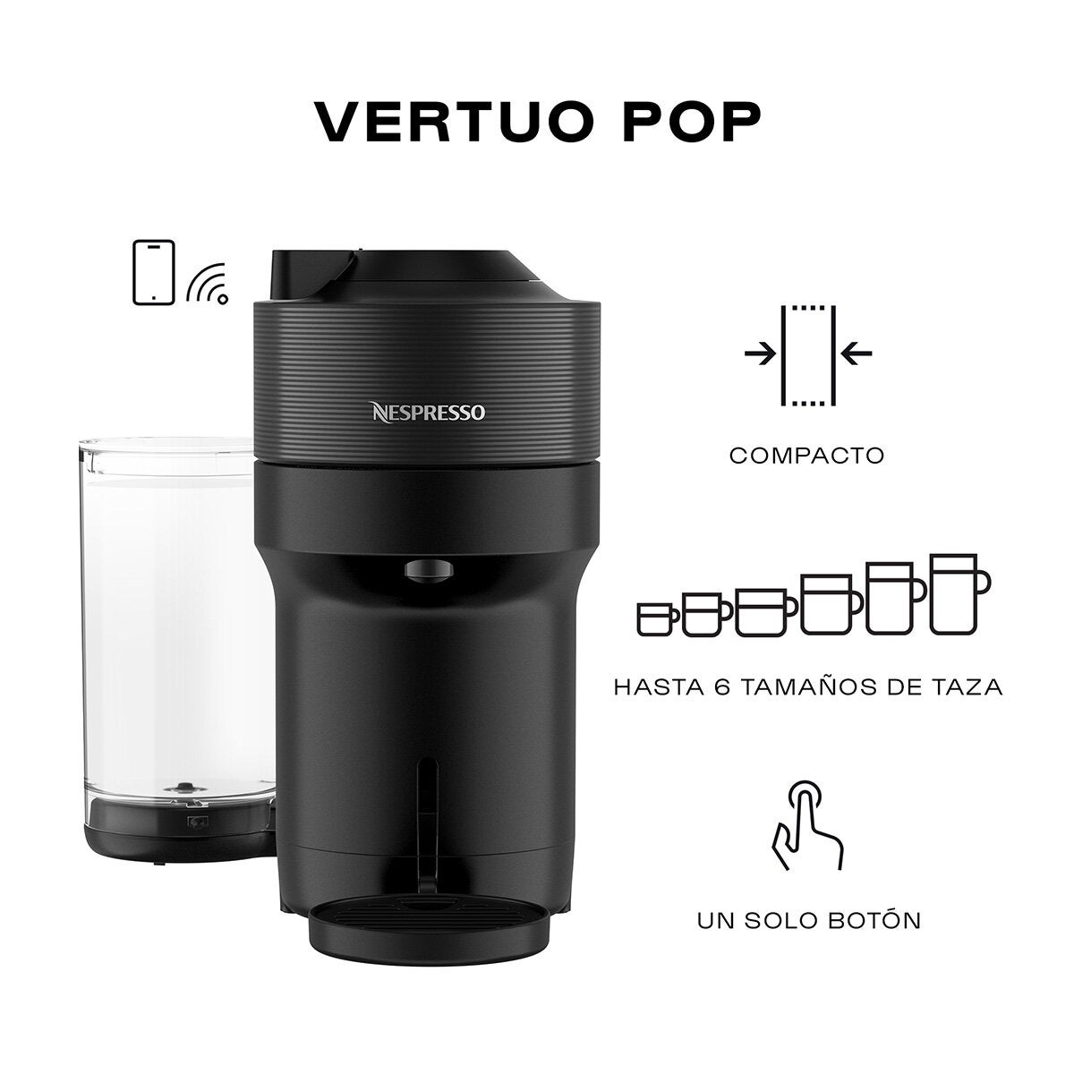 Nespresso, Onpack Vertuo Pop Black Nespresso, Onpack Vertuo Pop Black
