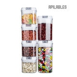 AG Box, Set de 15 Piezas de Contenedores para Alimentos, Color Blanco AG Box, Set de 15 Piezas de Contenedores para Alimentos, Color Blanco