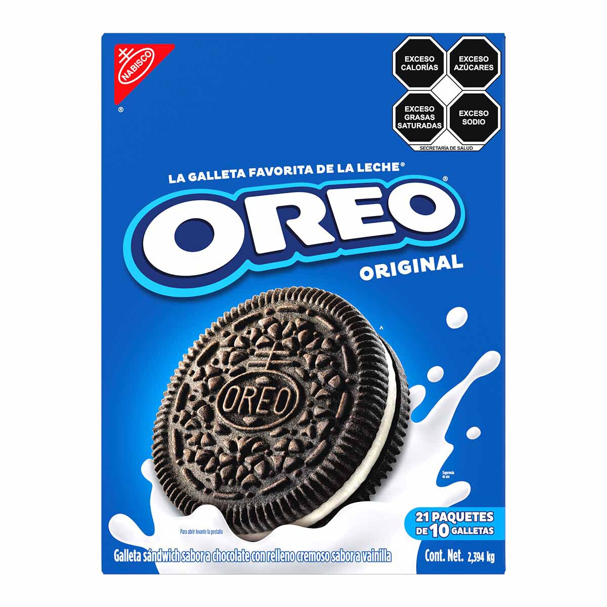 Oreo Galletas Sabor Chocolate con Relleno Sabor Vainilla 21 pzas de 114 g Oreo Galletas Sabor Chocolate con Relleno Sabor Vainilla 21 pzas de 114 g