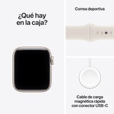 Apple Watch SE 3 (GPS + Celular) 44mm Aluminio Blanco Estelar + Correa Deportiva Blanco Estelar - Talla S/M Apple Watch SE 3 (GPS + Celular) 44mm Aluminio Blanco Estelar + Correa Deportiva Blanco Estelar - Talla S/M