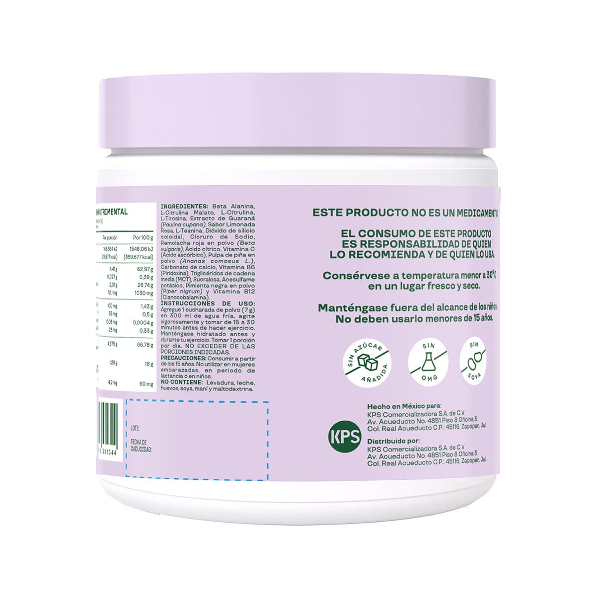 Bloom Pre-Workout Con Vitamina C, B6,B12 Limonada Rosa