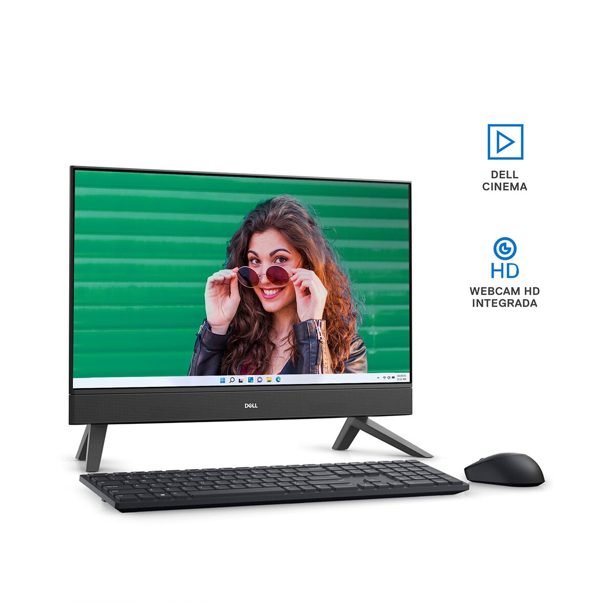 DELL All-In-One Inspiron 5415 Desktop 23.8" Full HD AMD Ryzen 3 8GB 512GB SSD