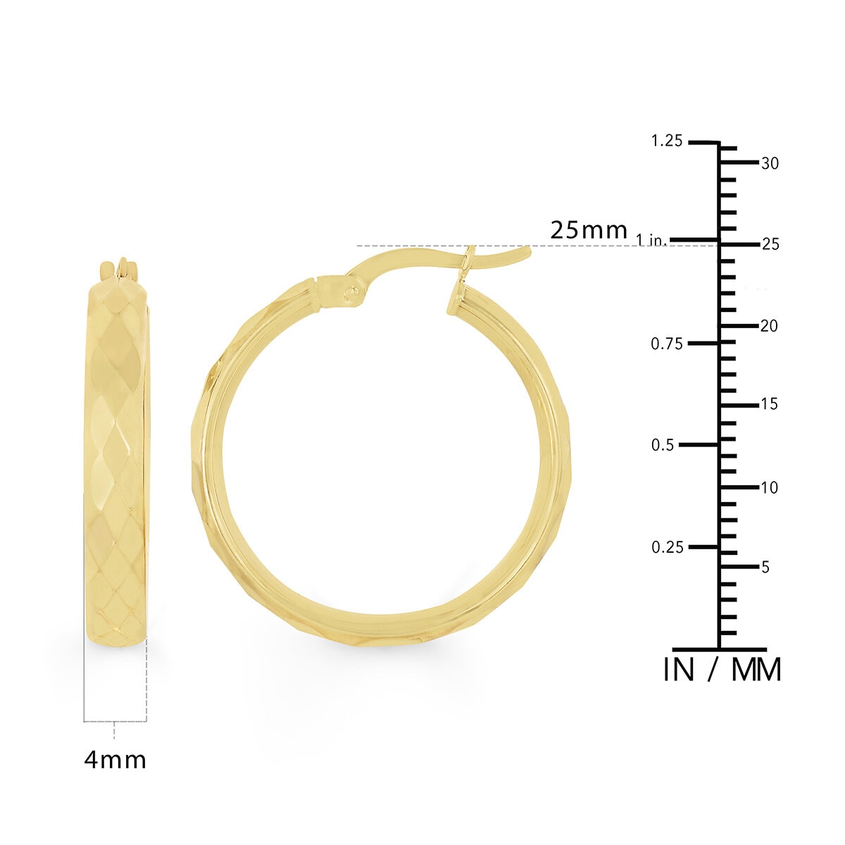 Arracadas, Oro Amarillo de 14K Arracadas, Oro Amarillo de 14K